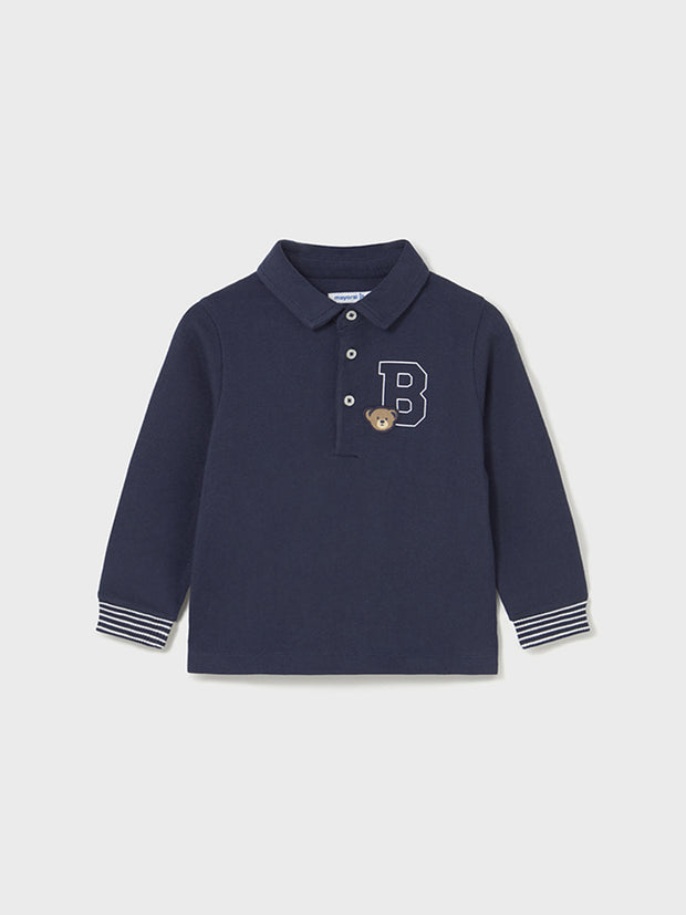 Mayoral Toddler Boy Navy Long Sleeve Top (12M-4Y)