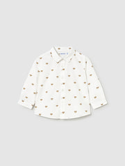 Mayoral Toddler Boy White Teddy Bear Shirt (12M-4Y)