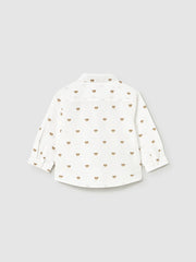 Mayoral Toddler Boy White Teddy Bear Shirt (12M-4Y)