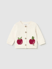 Mayoral Baby Girl Cream Apple Cardigan (2M-12M)