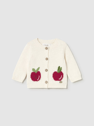 Mayoral Baby Girl Cream Apple Cardigan (2M-12M)