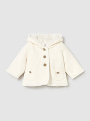 Mayoral Unisex Cream Pom Pom Knit Cardigan (2M-18M)