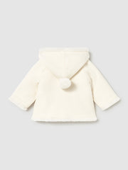 Mayoral Unisex Cream Pom Pom Knit Cardigan (2M-18M)