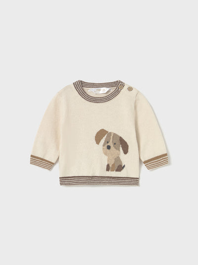 Mayoral Baby Boy Beige Doggy Knit (2M-12M)