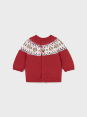 Mayoral Baby Boy Red Festive Doggy Jumper (2M-18M)