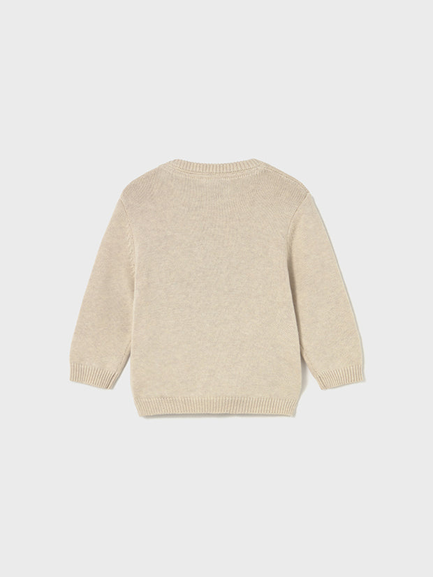Mayoral Toddler Boy Beige Teddy Bear Knit Jumper (12M-4Y)