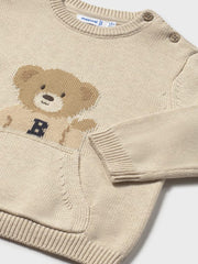 Mayoral Toddler Boy Beige Teddy Bear Knit Jumper (12M-4Y)