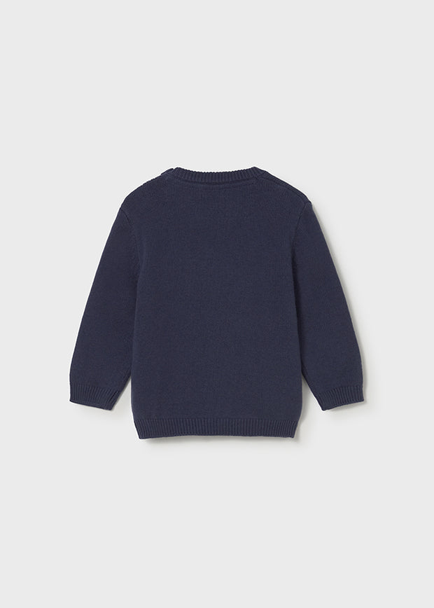 Mayoral Toddler Boy Navy Teddy Bear Knit Jumper (12M-4Y)