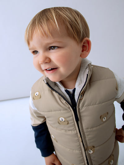 Mayoral Toddler Boy Neutral Reversible Gilet (12M-4Y)