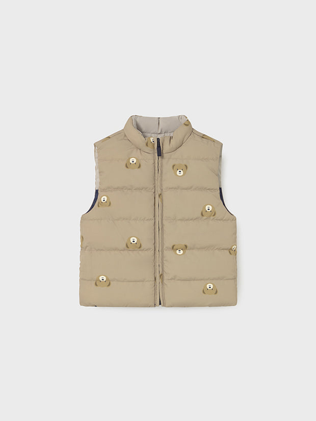 Mayoral Toddler Boy Neutral Reversible Gilet (12M-4Y)
