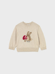 Mayoral Toddler Girl Knit Mushroom Jumper (12M-4Y)