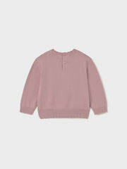 Mayoral Toddler Girl Pink Knit Mushroom Jumper (12M-4Y)