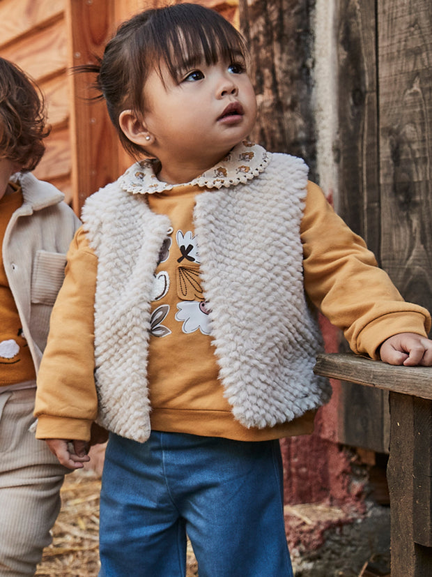 Mayoral Toddler Girl Fur Vest (12M-4Y)