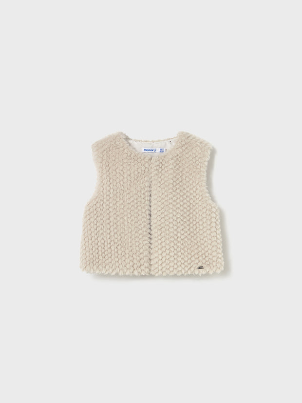 Mayoral Toddler Girl Fur Vest (12M-4Y)
