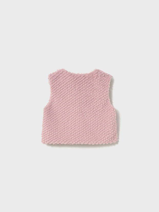 Mayoral Toddler Girl Pink Fur Vest (12M-4Y)