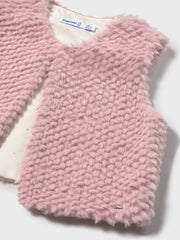 Mayoral Toddler Girl Pink Fur Vest (12M-4Y)