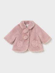 Mayoral Baby Girl Pink Fur Coat (2M-18M)