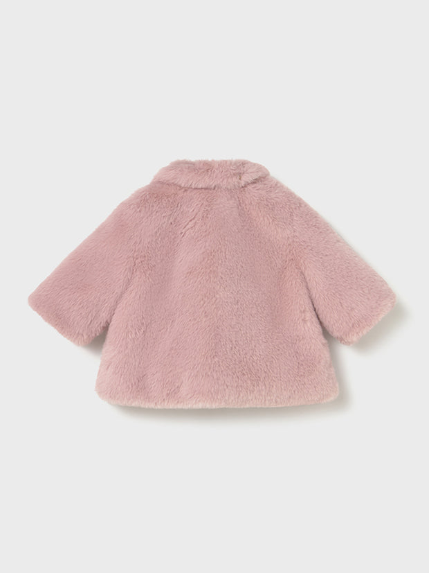 Mayoral Baby Girl Pink Fur Coat (2M-18M)
