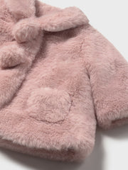 Mayoral Baby Girl Pink Fur Coat (2M-18M)