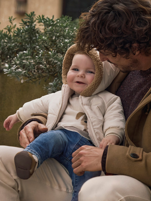 Mayoral Baby Boy Beige Doggy Reversible Jacket (2M-18M)