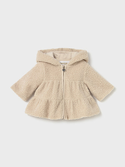 Mayoral Baby Girl Beige Sherpa Zip Up (2M-18M)