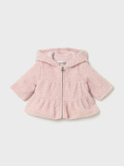 Mayoral Baby Girl Pink Sherpa Zip Up (2M-18M)