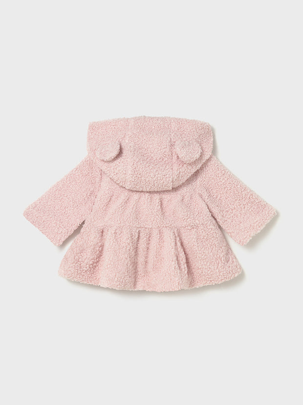 Mayoral Baby Girl Pink Sherpa Zip Up (2M-18M)