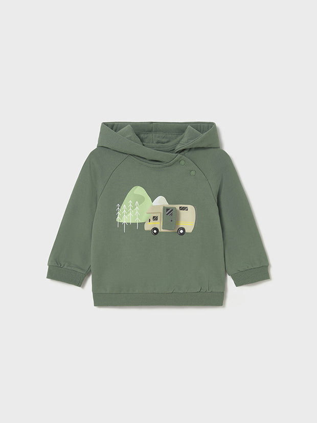 Mayoral Toddler Boy Campervan Green Hoodie (12M-4Y)