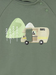 Mayoral Toddler Boy Campervan Green Hoodie (12M-4Y)