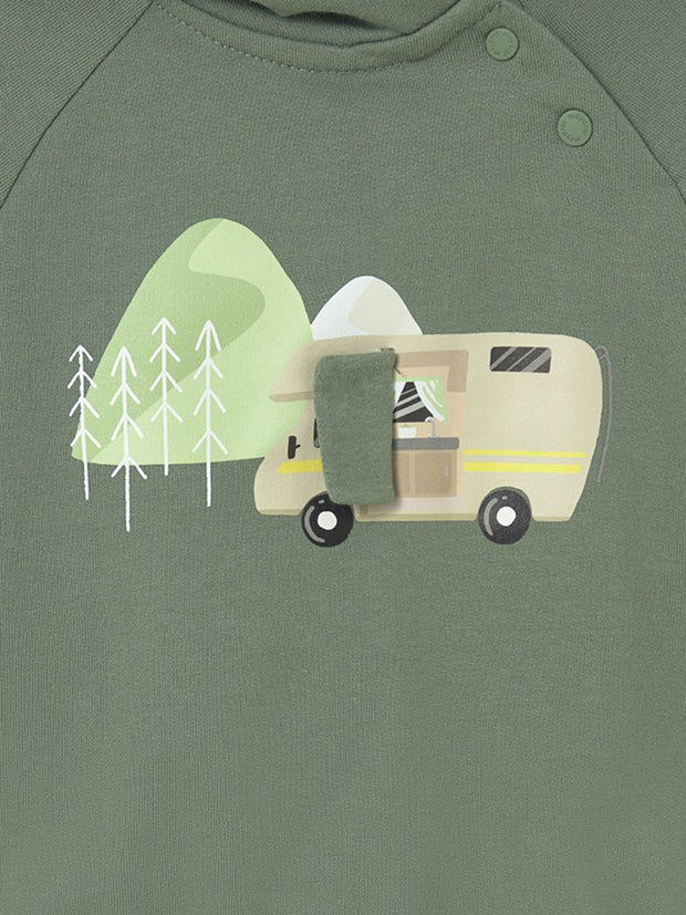 Mayoral Toddler Boy Campervan Green Hoodie (12M-4Y)