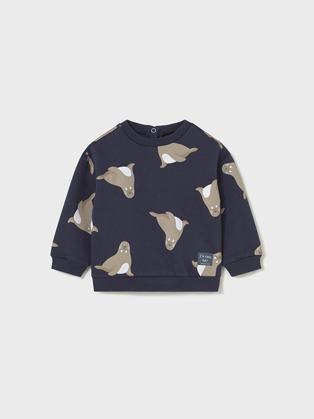 Mayoral Toddler Boy Walrus Navy Jumper (12M-4Y)