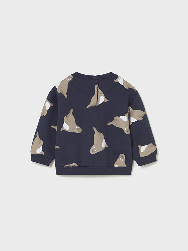 Mayoral Toddler Boy Walrus Navy Jumper (12M-4Y)