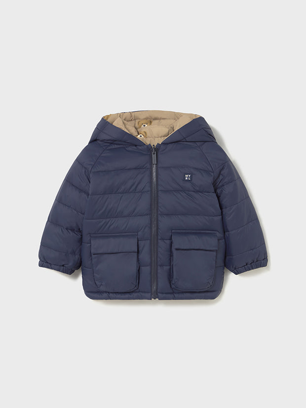 Mayoral Toddler Boy Tan & Navy Reversible Jacket (12M-4Y)