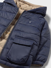 Mayoral Toddler Boy Tan & Navy Reversible Jacket (12M-4Y)