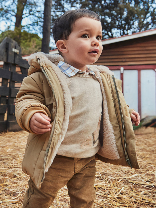 Mayoral Toddler Boy Beige Teddy Bear Jacket (12M-4Y)