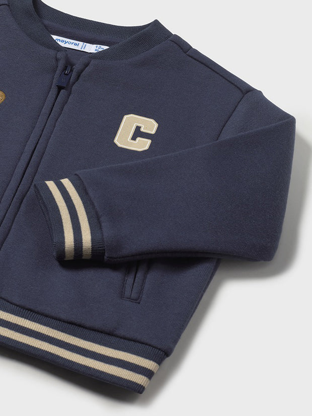 Mayoral Toddler Boy Navy Zip Up (12M-4Y)