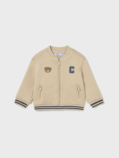 Mayoral Toddler Boy Cream Zip Up (12M-4Y)