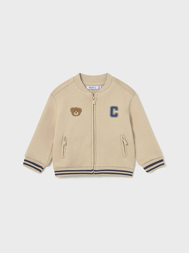 Mayoral Toddler Boy Cream Zip Up (12M-4Y)
