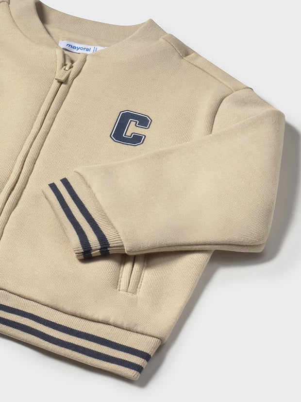 Mayoral Toddler Boy Cream Zip Up (12M-4Y)