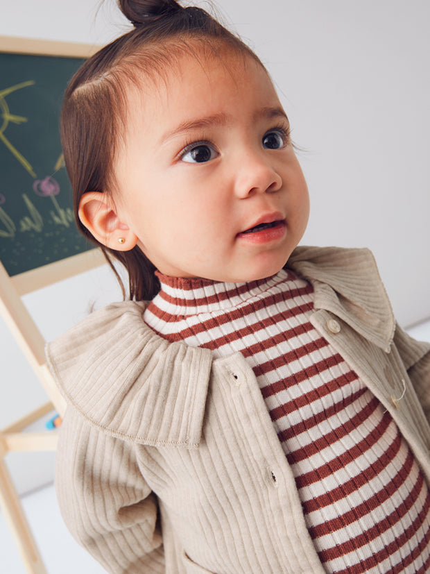 Mayoral Toddler Girl Beige Knit Jacket (12M-4Y)