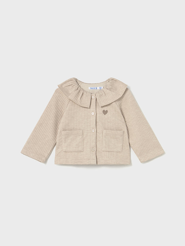 Mayoral Toddler Girl Beige Knit Jacket (12M-4Y)