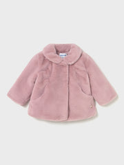 Mayoral Toddler Girl Pink Fur Jacket (12M-4Y)