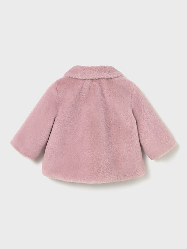 Mayoral Toddler Girl Pink Fur Jacket (12M-4Y)