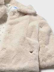 Mayoral Toddler Girl Beige Fur Jacket (12M-4Y)