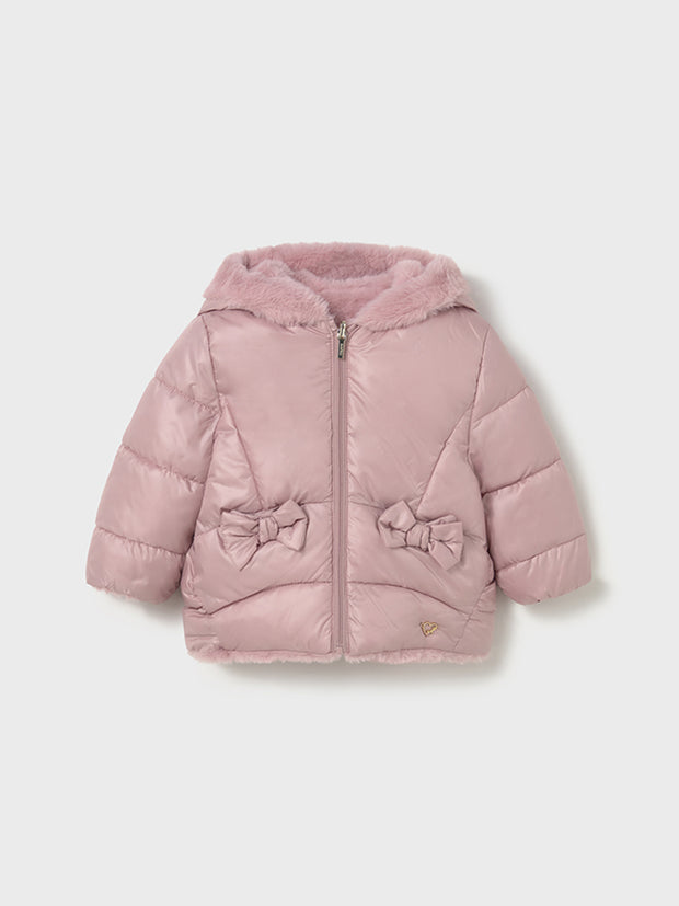 Mayoral Toddler Girl Pink Reversible Bow Jacket (12M-4Y)