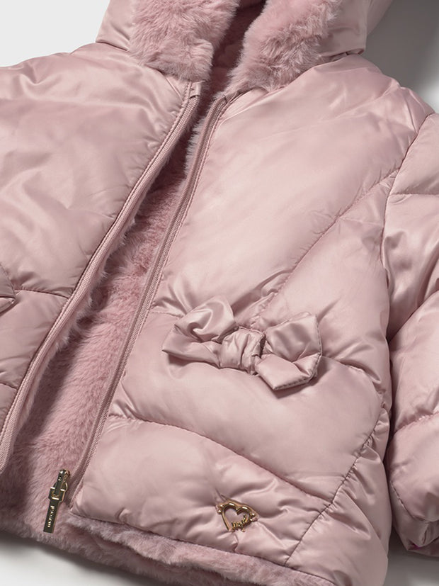 Mayoral Toddler Girl Pink Reversible Bow Jacket (12M-4Y)