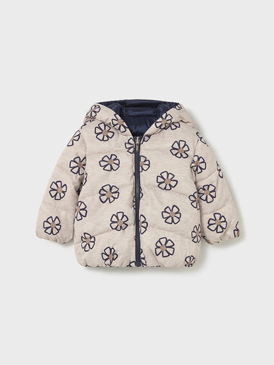 Mayoral Toddler Girl Reversible Navy Flower Jacket (12M-4Y)