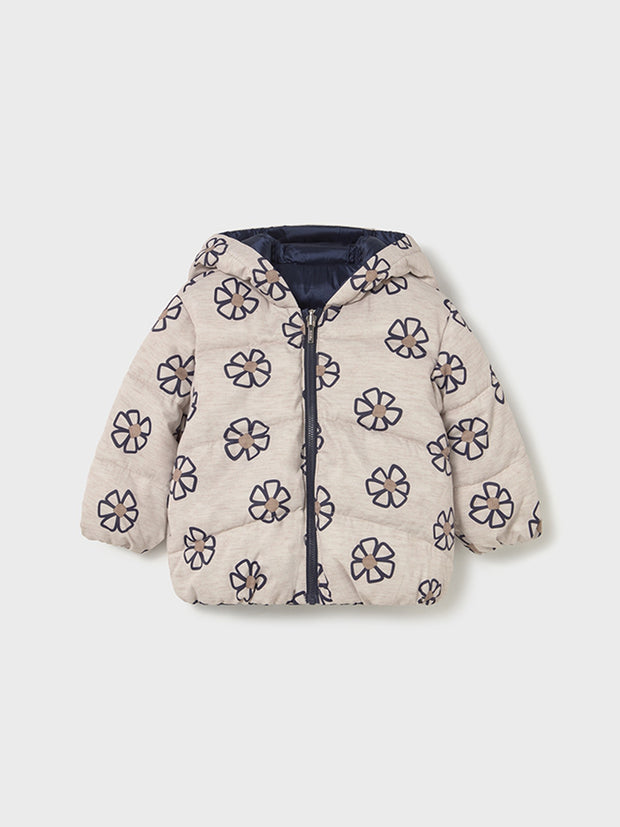 Mayoral Toddler Girl Reversible Navy Flower Jacket (12M-4Y)