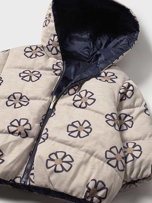 Mayoral Toddler Girl Reversible Navy Flower Jacket (12M-4Y)
