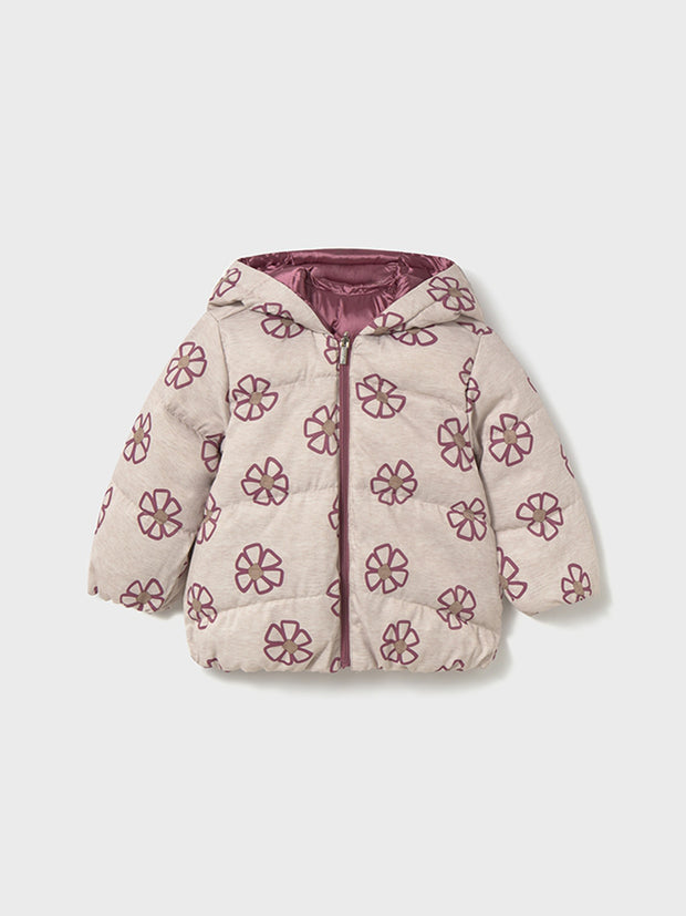 Mayoral Toddler Girl Reversible Pink Flower Jacket (12M-4Y)